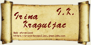 Irina Kraguljac vizit kartica